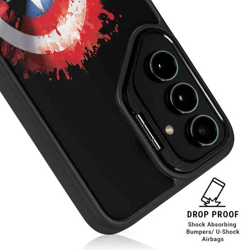 Marvel Captain America Star Shield Galaxy S24 Plus Kickstand Case